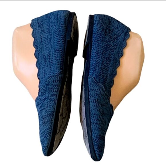 Skechers Womens Blue Cleo Newford 44870 Slip On Comfort Ballet Flat Sz 8 #22F - Picture 5 of 10